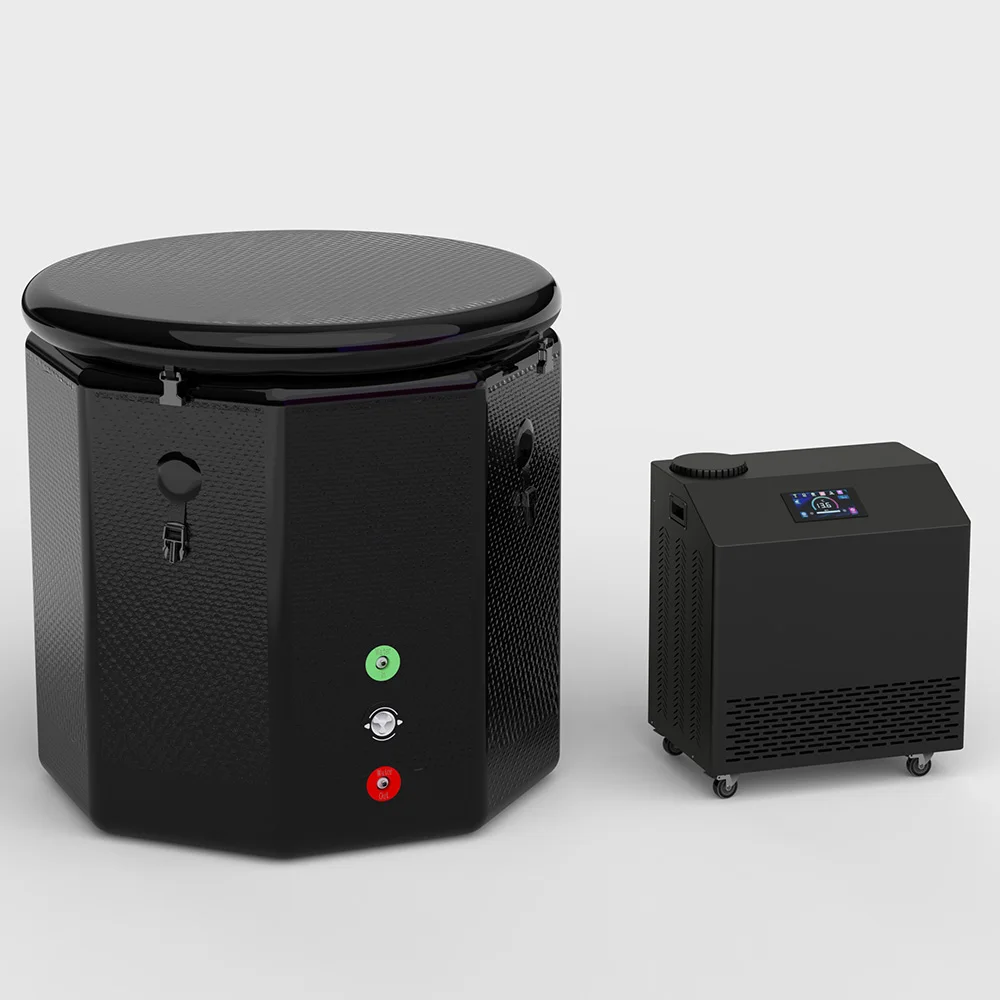 

Inflatable PVC Barrel Ice Bath Tub Air Round Spa Bath Portable Cold Plunge For Adults