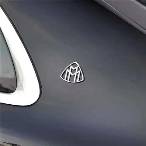 3D Metal Maybach Side Emblema, Carro GLS GLE S500 C Adesivo Do Logotipo, Traseiro Bumper Cauda Porta Tronco Adesivo, Styling Acessórios, 1Pc