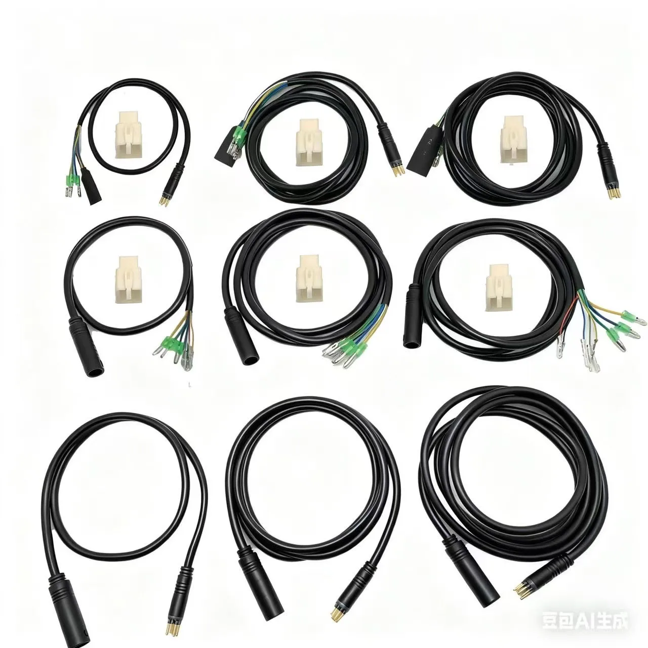 AliExpress Julet Electric Bicycle Wheel Hub Motor Cable Extension Line 9-Pin Conversion Line Waterproof Connector Ebike Parts Cable