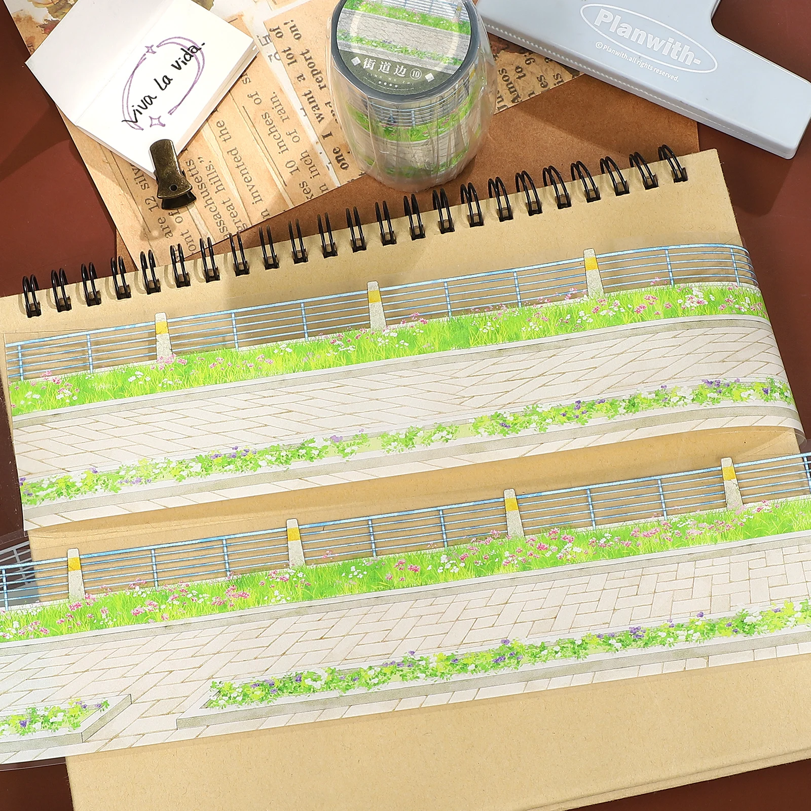 fita-pet-vintage-de-60mm-5m-com-estampa-de-plantas-e-flores-para-paisagens-urbanas-material-criativo-para-diario-colagem-e-scrapbooking