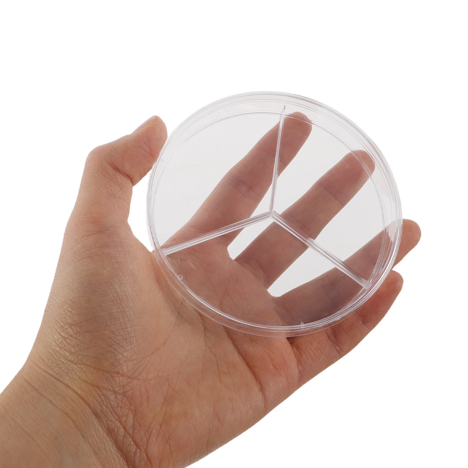 

10Pcs Clear Plastic Petri Dishes Cell Culture Plates 3.34x3.34in Laboratory Microbiology Science Experiment Plates with Lids