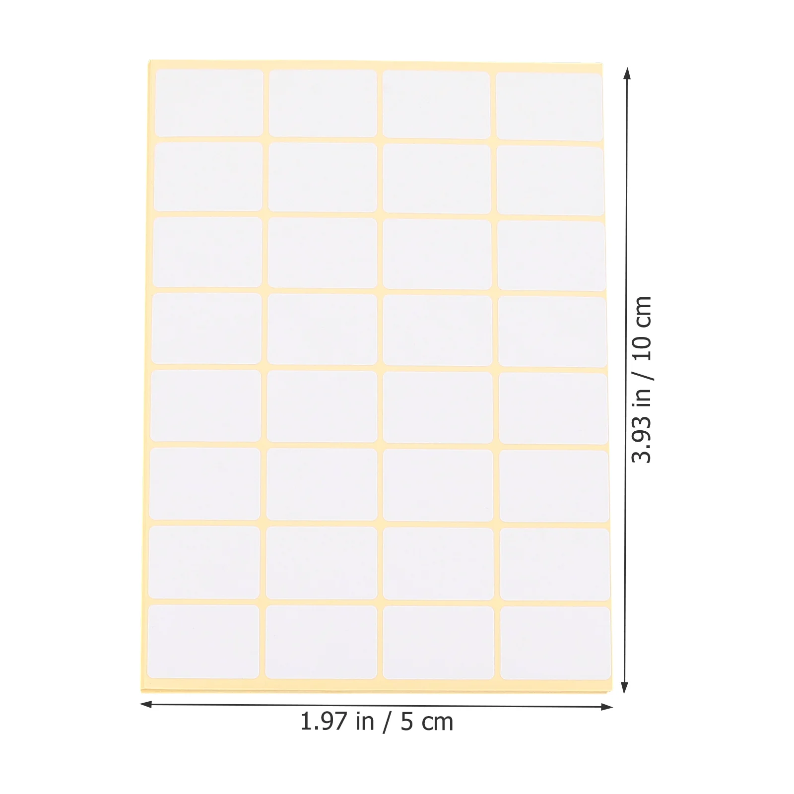 

6 шт., пустые этикетки, толстые, гладкие, записываемые именные бирки для организации дома, офиса, скрапбукинга, съемная сортировочная наклейка