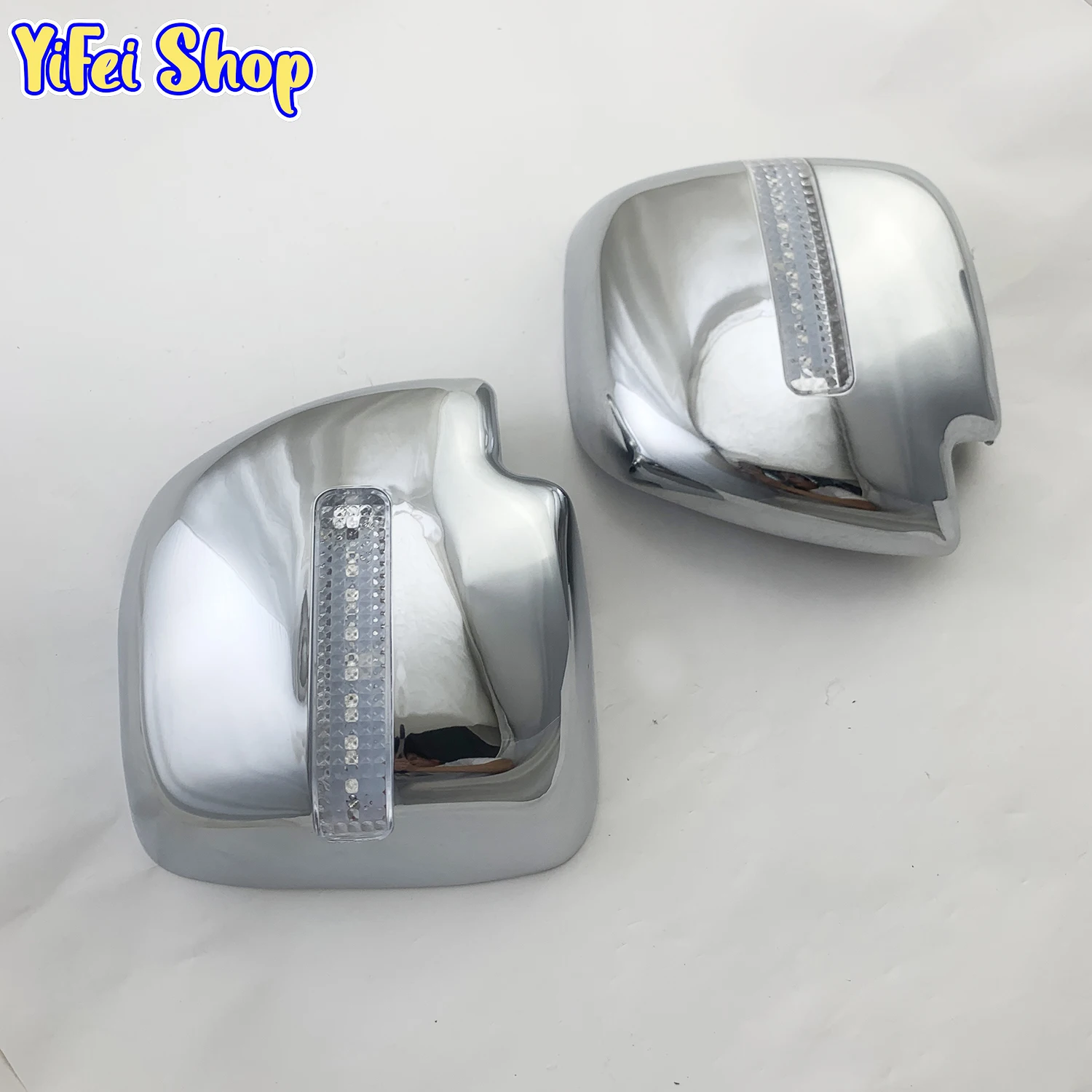 2pcs Car ABS Chrome Rearview Accessories Plated Trim For Suzuki APV Van Arena GX 2005 2006 2007 2008 Door Mirror Cover With LED