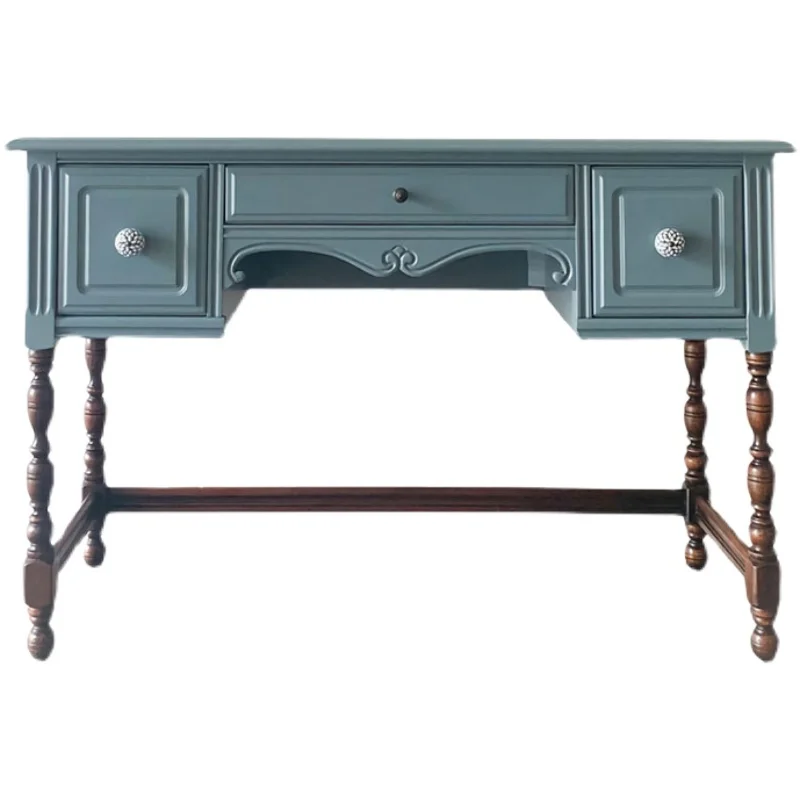 

French Retro Entrance Cabinet Solid Wood Entrance Table American Entrance Hall Cabinet Against The Wall Desk Side Table