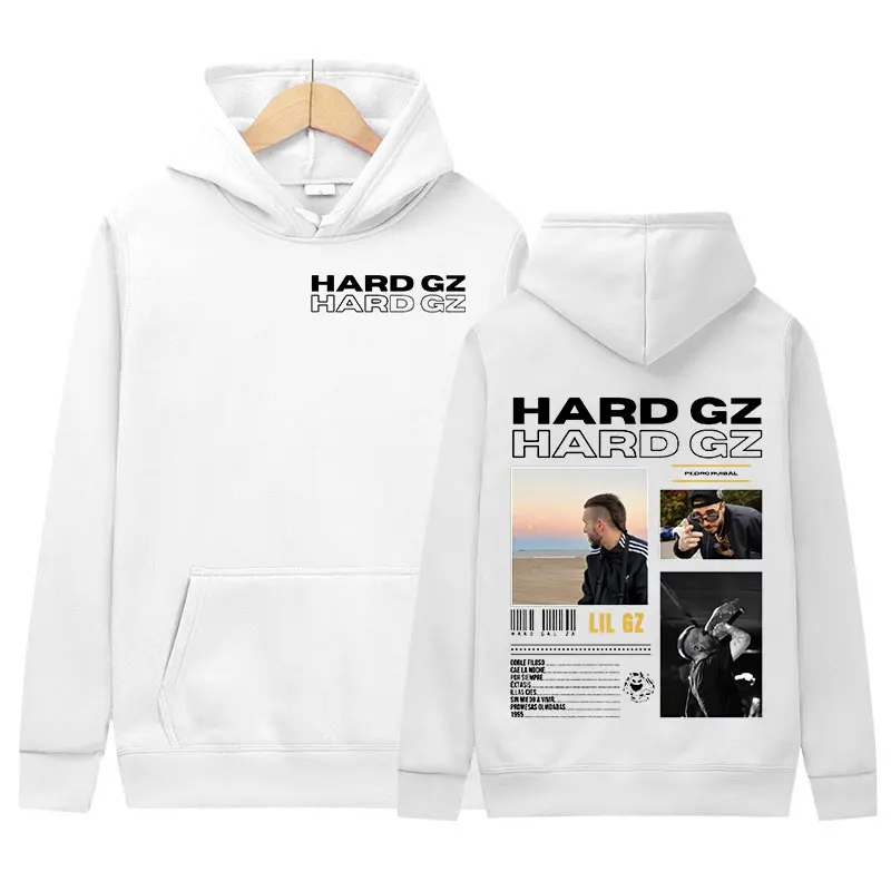 Rapper HARD GZ Tour 2025 Graphic Hoodie Men Women Hip Hop Fashion Oversized Sweatshirt Vintage Street Pullover Hooded Streetwear