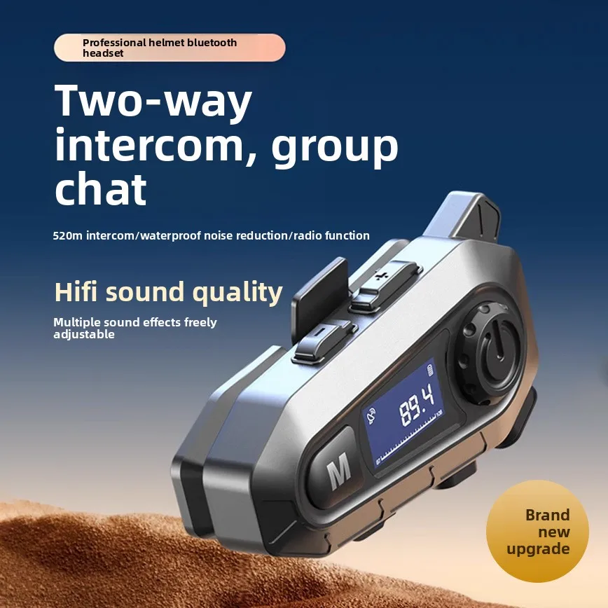 Motorcycle two-person intercom multi-group chat helmet bluetooth headset new model