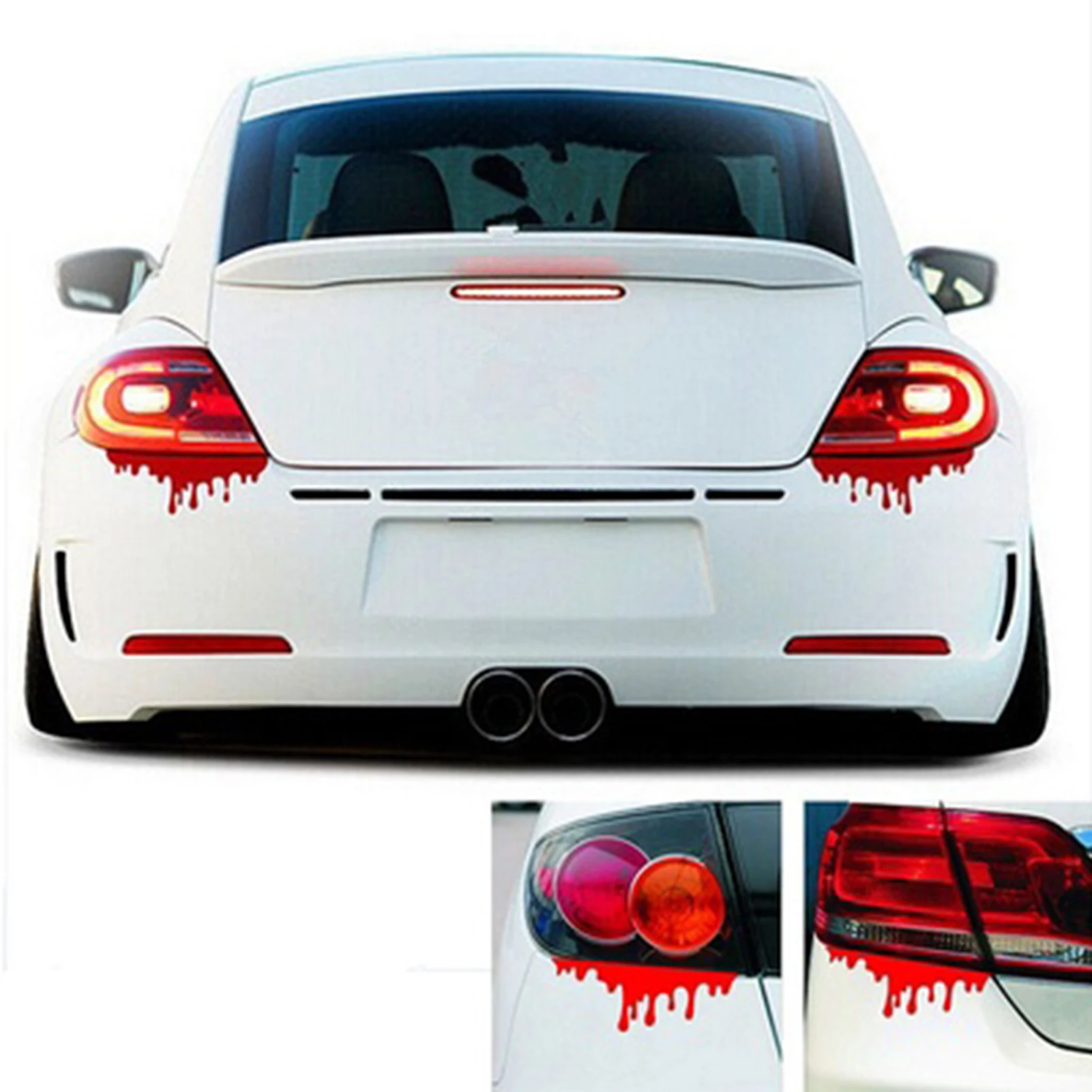 funny sticker Reflective Red Blood Bleeding Car Sticker Car Decals Rear Front Headlight Sticker hot car sticker automovil