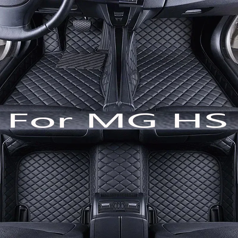 Car Floor Mat For MG HS Plug-in PHEV EHS AS23 2018 2019 Auto Leather Mats Protective Carpet Anti Dirty Foot Pads Car Accessories