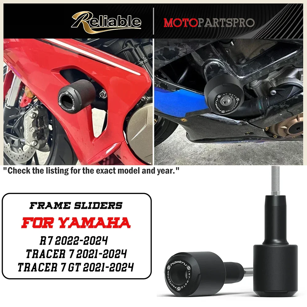 

For Yamaha R7 2022-2024 Tracer 7 2021-2024 Tracer 7 GT 2021-2024 Frame Sliders Crash Protector Motorcycle Anti-fall Bumpers