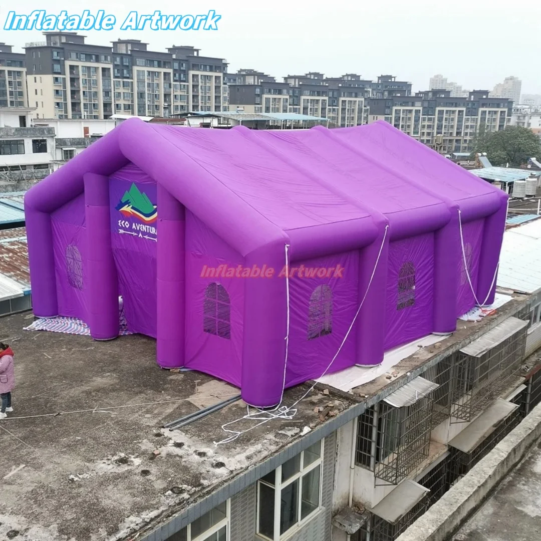 Eco Friendly Huge Purple Inflatable Event Tent for Events Decor and More Toys