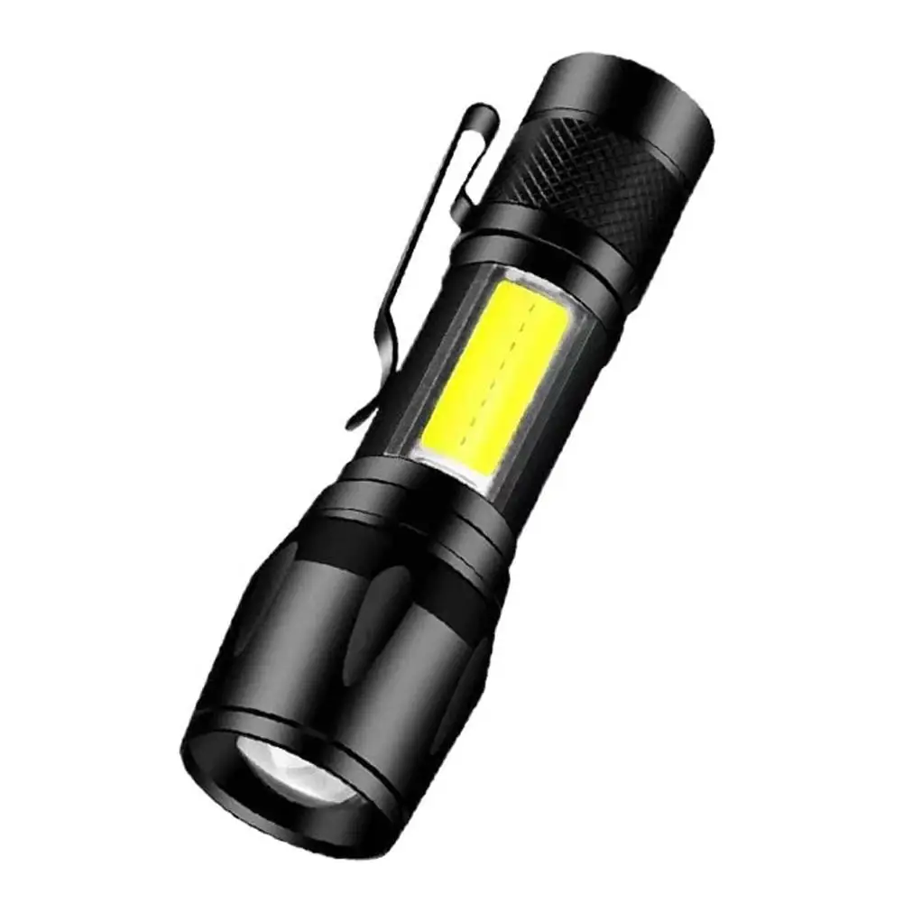 Powerful LED Flashlight USB Rechargeable Torch Portable Zoomable Camping LightFor Outdoor Hiking Emergency