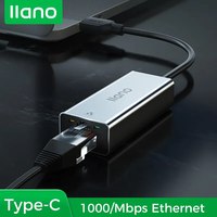 Llano USB C 3.0 1000Mbps Ethernet Adapter Compatible W/ USB C 3.0, RJ45 Gigabit LAN, PC, Laptop, Tablets, Switch, Smartphones