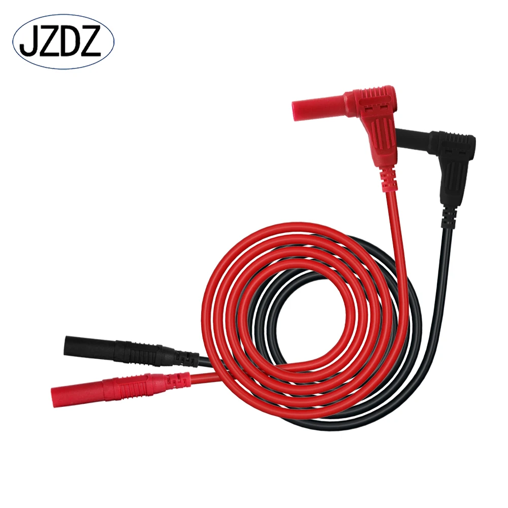 JZDZ 10pcs 4mm Safety Shrouded Banana Plug Solder In line DIY assembly Test leads Electrical connectors J.10041