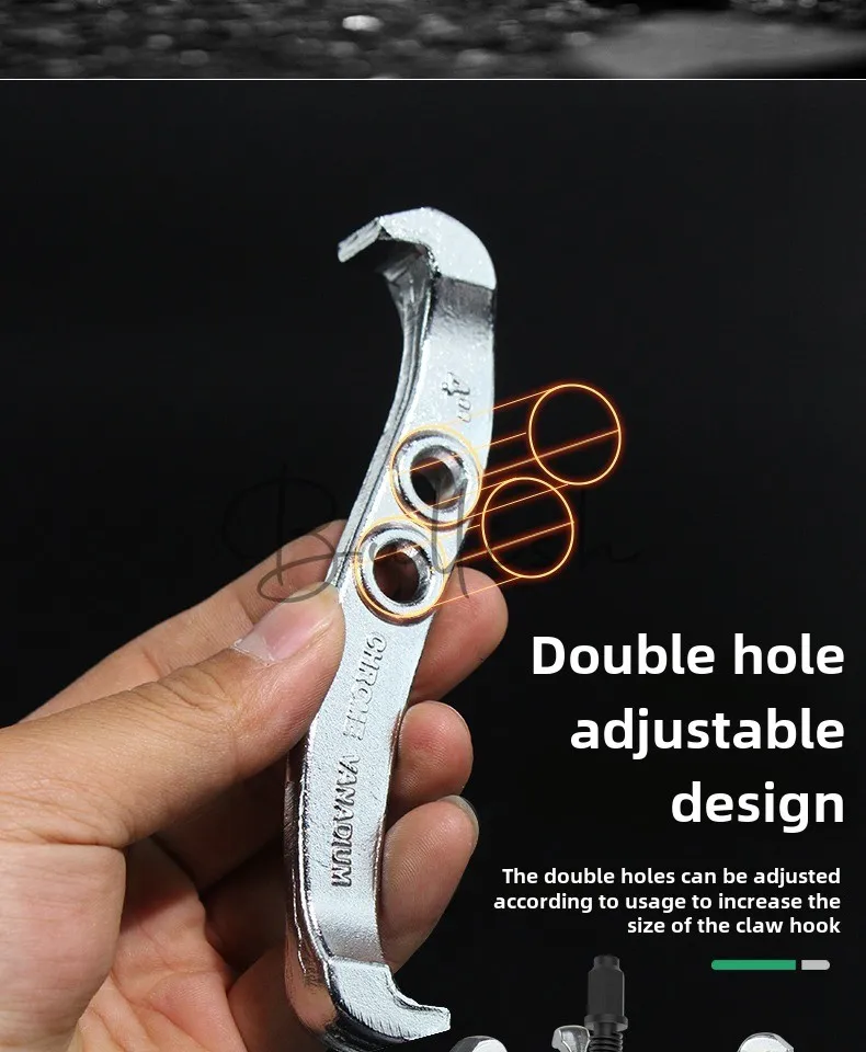 Three-jaw puller bearing removal tool triangular puller small puller removal multi-functional pull code grab