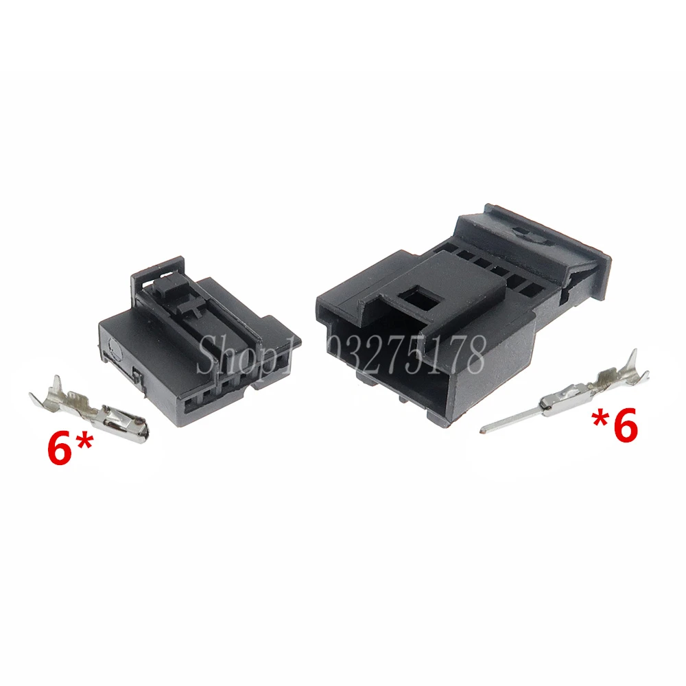 1 Set 6 Pin 1-969508-2 1-1564011-2 Car Taillight Wire Socket for Benz Auto Tail-lamp Cable Connector with 20cm Wires