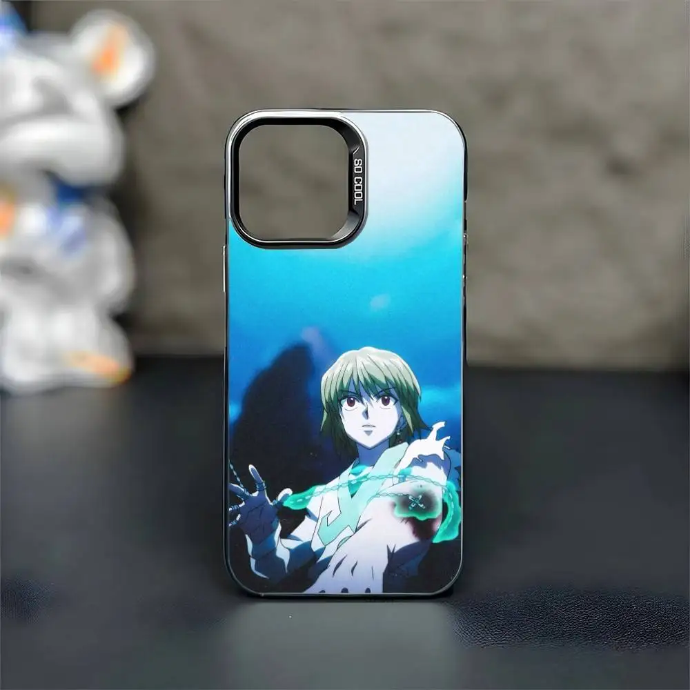 Anime K-Kurapika Phone Case For iPhone 16,15,14,13,12,11,Mini,Pro,MAX Black Matte Shockproof Cover #6