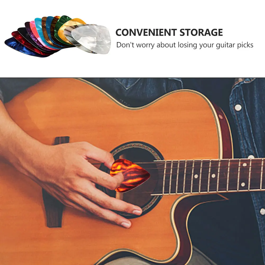 

Guitar Pick Case Small Plectrum Performance Supplies Compact Practice Picks Stringed Instrument Parts Ukulele Plectrums