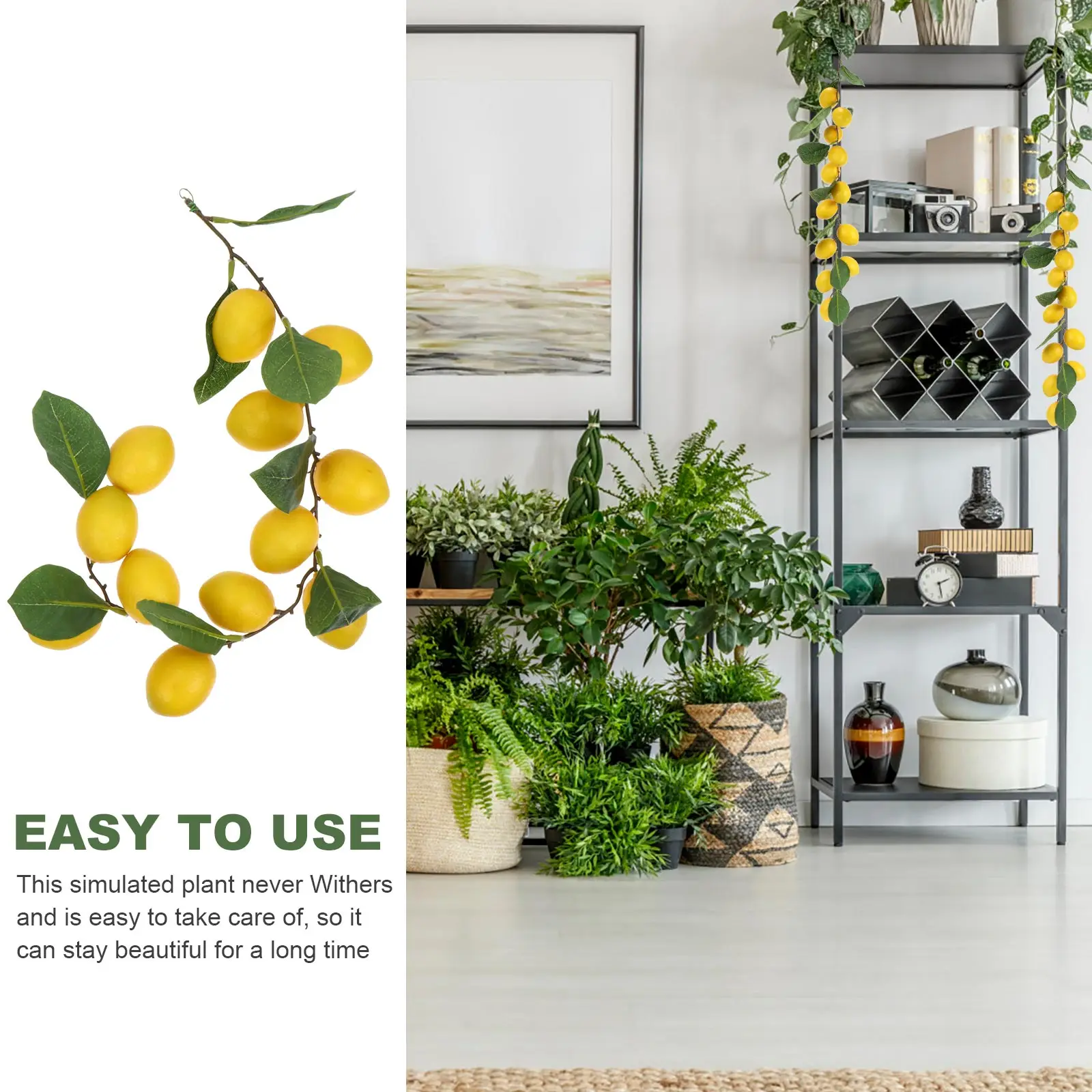 

Simulated Lemon Hanger Simulation Lemons for Decoration Stems Decorations Ornament