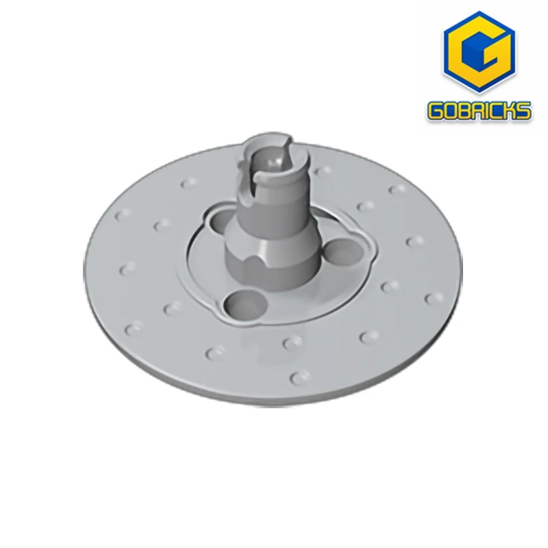 Gobricks GDS-1495 Technical, Steering Wheel Hub 3 Pin Holes Round  compatible with lego 35189 pieces of children's DIY