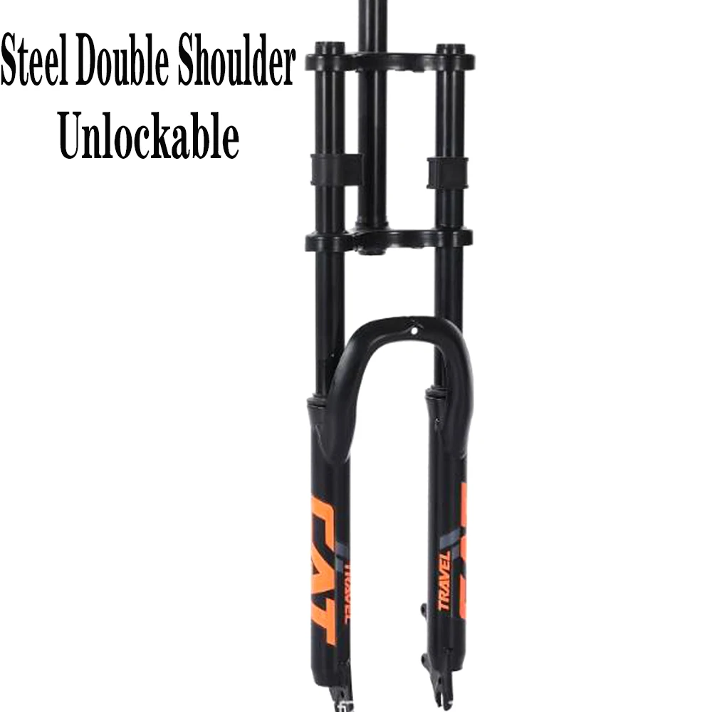 26/27.5/29 fourche avant de vélo de montagne fourche de vélo en acier 100mm abandonné Adluts Suspension de vélo