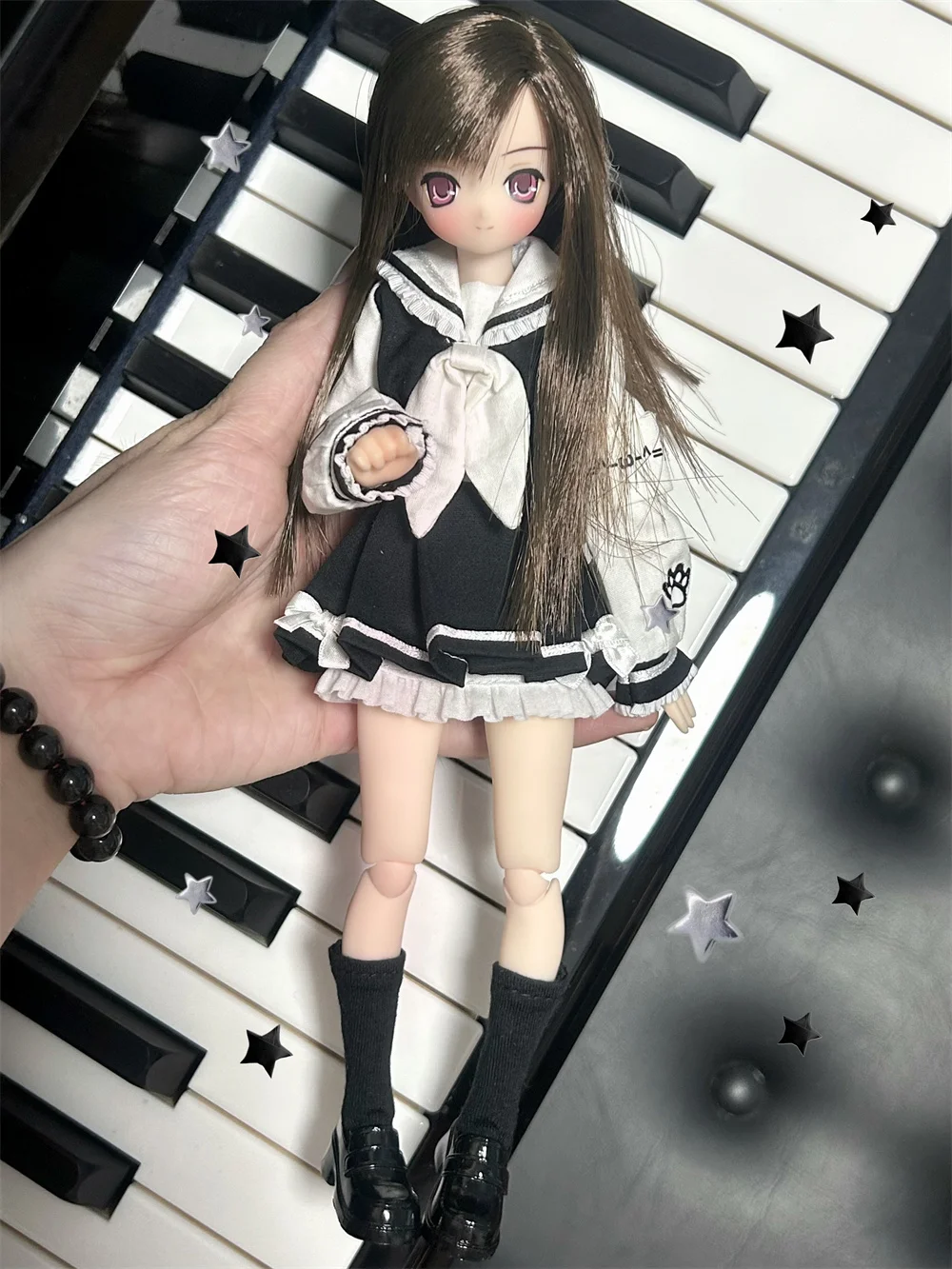 BJD doll clothes suitable for ob24 azone sizemeow search team clothes set doll accessories (4 points)
