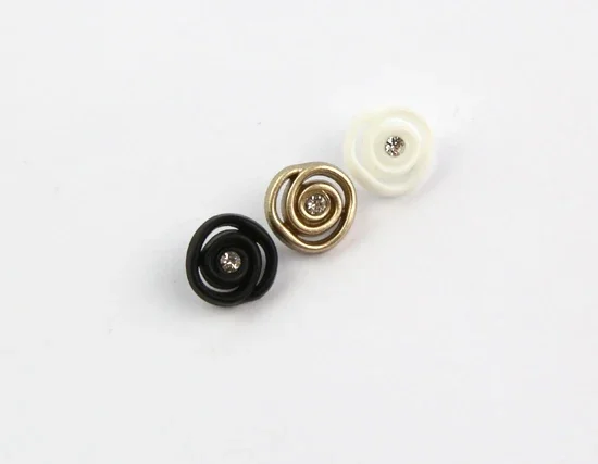 30pcs/lot Size:11mm Round Buttons with Crystal Stone Resin Shirt Button Scrapbooking DIY Accessories (ss-91)