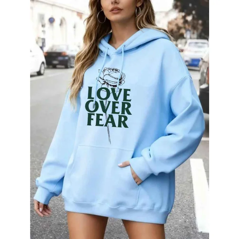 เสื้อฮู้ดลายดอกกุหลาบ แฟชั่น เสื้อกันหนาวลำลอง สไตล์เทรนดี้ เสื้อสเวตเชิ้ตผู้หญิง สตรีทแฟชั่น ฤดูใบไม้ผลิ ฤดูใบไม้ร่วง เสื้อผ้าสไตล์ Y2K