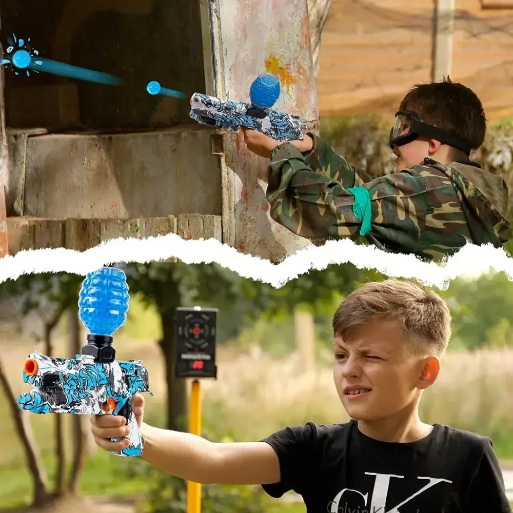 Brinquedo elétrico de pistola de bola gel para crianças, bola de água automática, pistolas de tiro ao ar livre, presente Kid's Festival, novo, 10000 Hydrogel, 2022