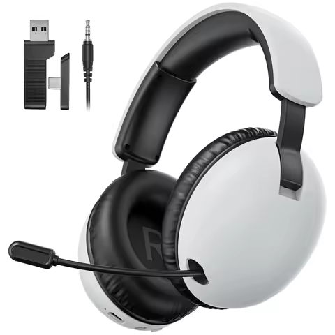 Acinaci BL500 Gaming Headset 2.4G with Noise-Canceling Mic 30-Hour Life,for PC PS4 PS5