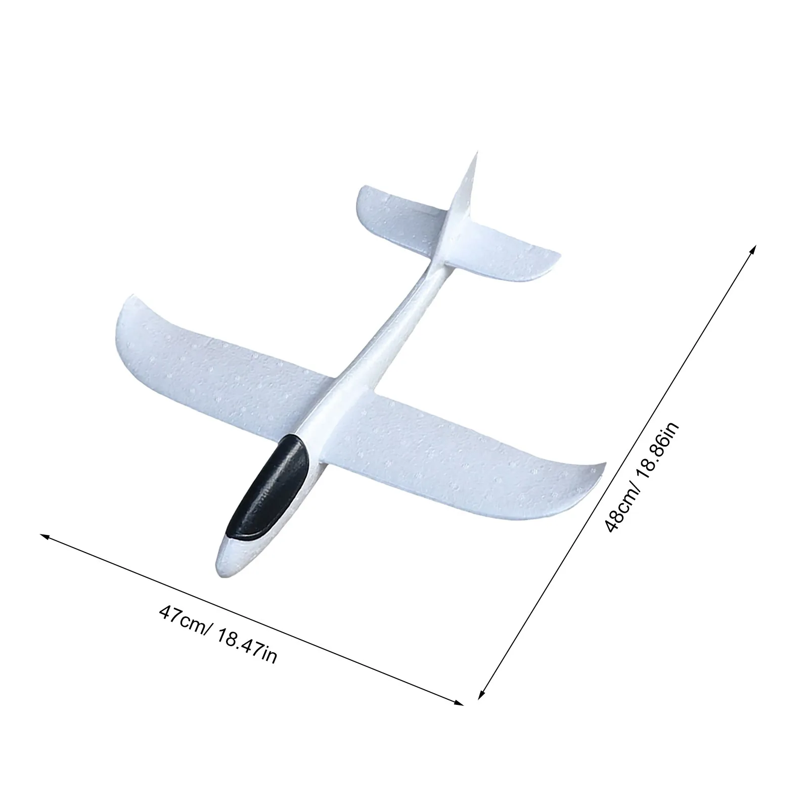 2pcs DIY Foam Airplane Kit for Kids – Unpainted Hand-Thrown Flying Toy Craft & Painting Activity Set