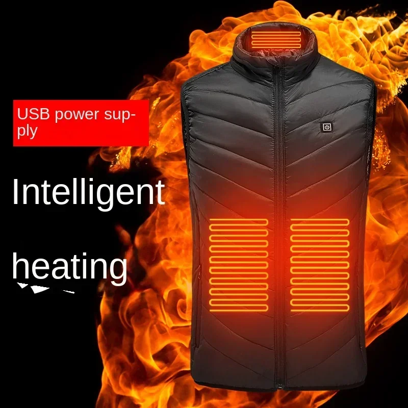 4 Heated Vest Zones Electric Heated Jackets Men Women Sportswear Heated Coat Graphene Heat Coat USB Heating Jacket for Camping