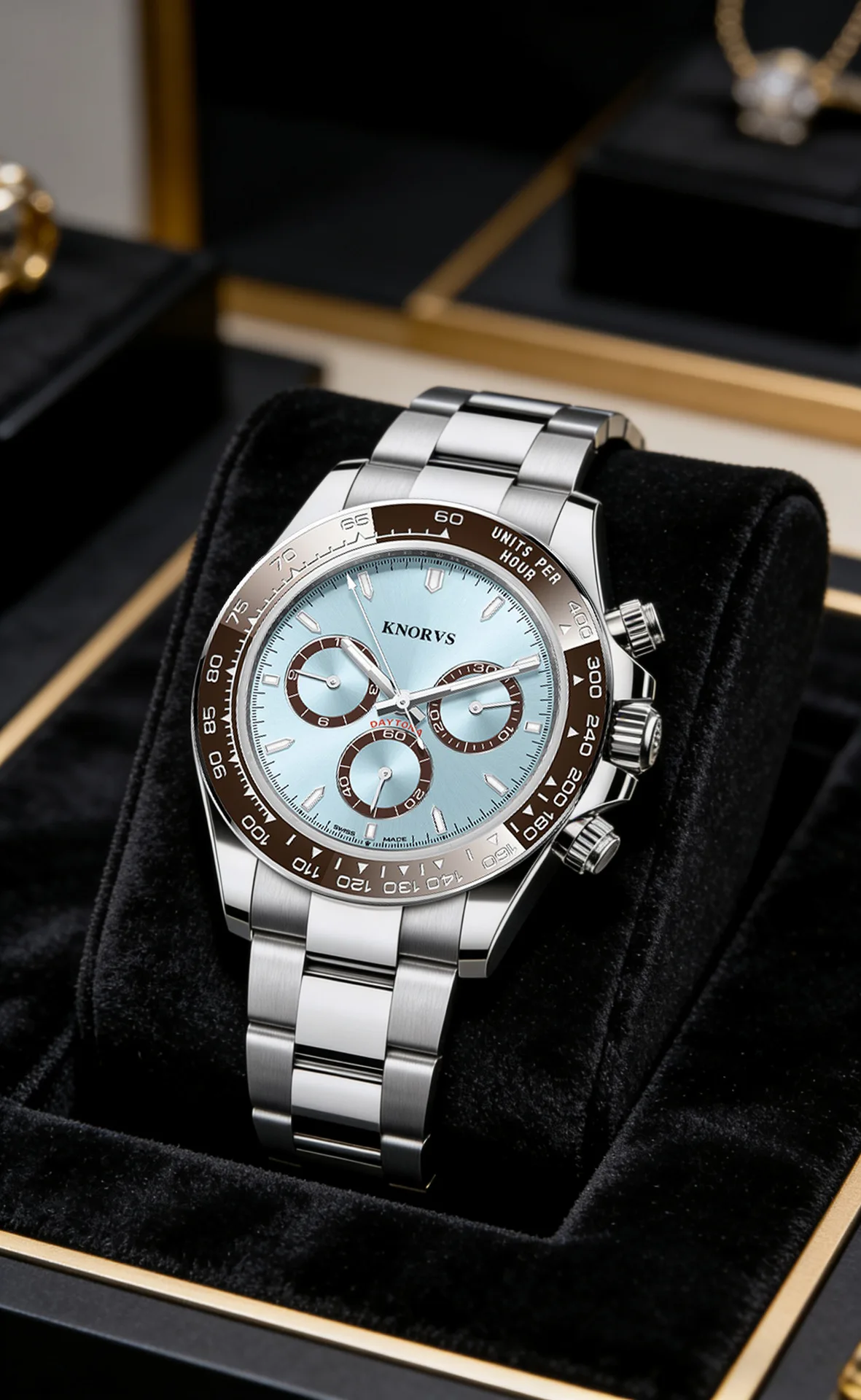 fully automatic men's mechanical watch, hollowed out mechanical men's watch, fashionable multifunctional A010-2