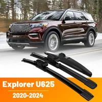 Juego de limpiaparabrisas delantero y trasero para Ford Explorer 6 U625 2020 - 2024, cepillo para ventana de parabrisas de 26 ""+ 22"" + 11""