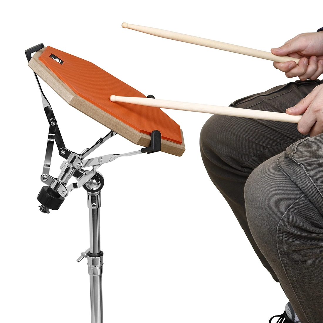 슬레이드 12인치 드럼 연습 패드 무소음 드럼 패드 나무 고무 덤 드럼 음소거 패드 재즈 드럼 연습 초보자용