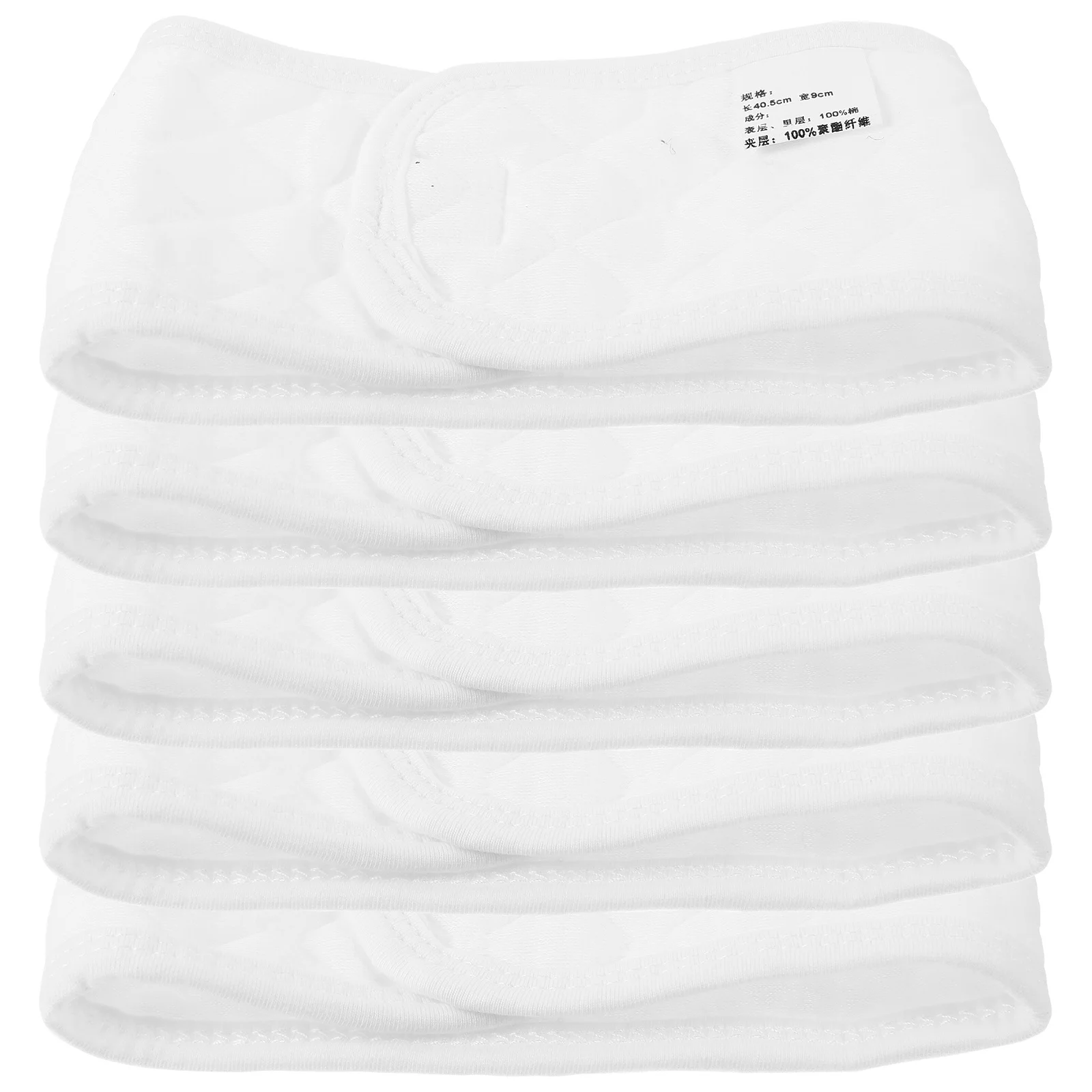 5 szt. Bawełnianych pasów na pępek dla niemowląt, oddychających, miękkich i przyjaznych dla skóry, do użytku przez cały rok, wewnątrz i na zewnątrz, do przewijania.