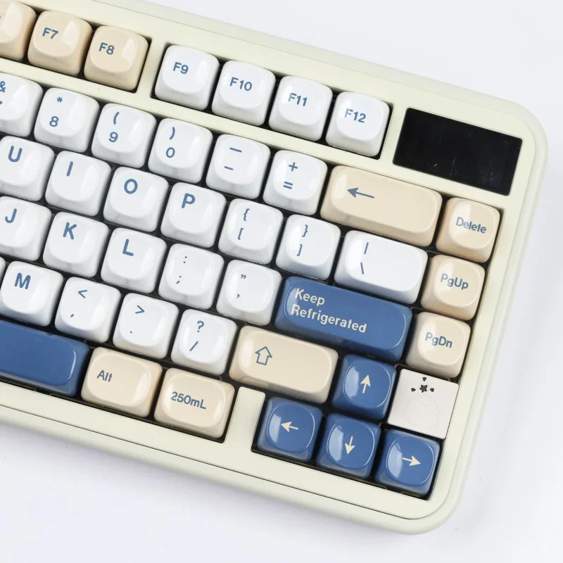 Soy Milk Theme Keycaps Set Customization PBT Sublimation MOA Profile Keyboard Cap for Mechanical Keyboard Accessories DIY Gift