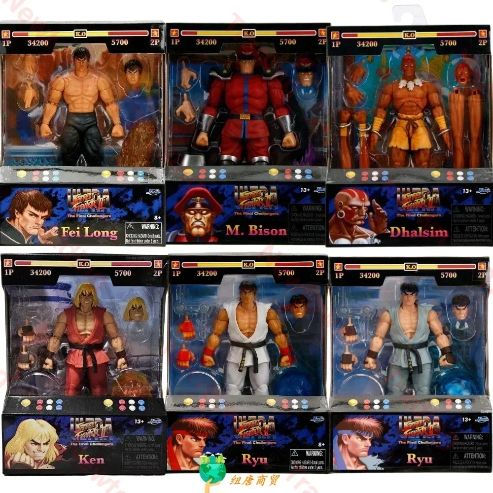 In Stock Jada Toys Ultra Street Fighter II M.Bison Dhalsim Violent Ken RYU Chun Li 6