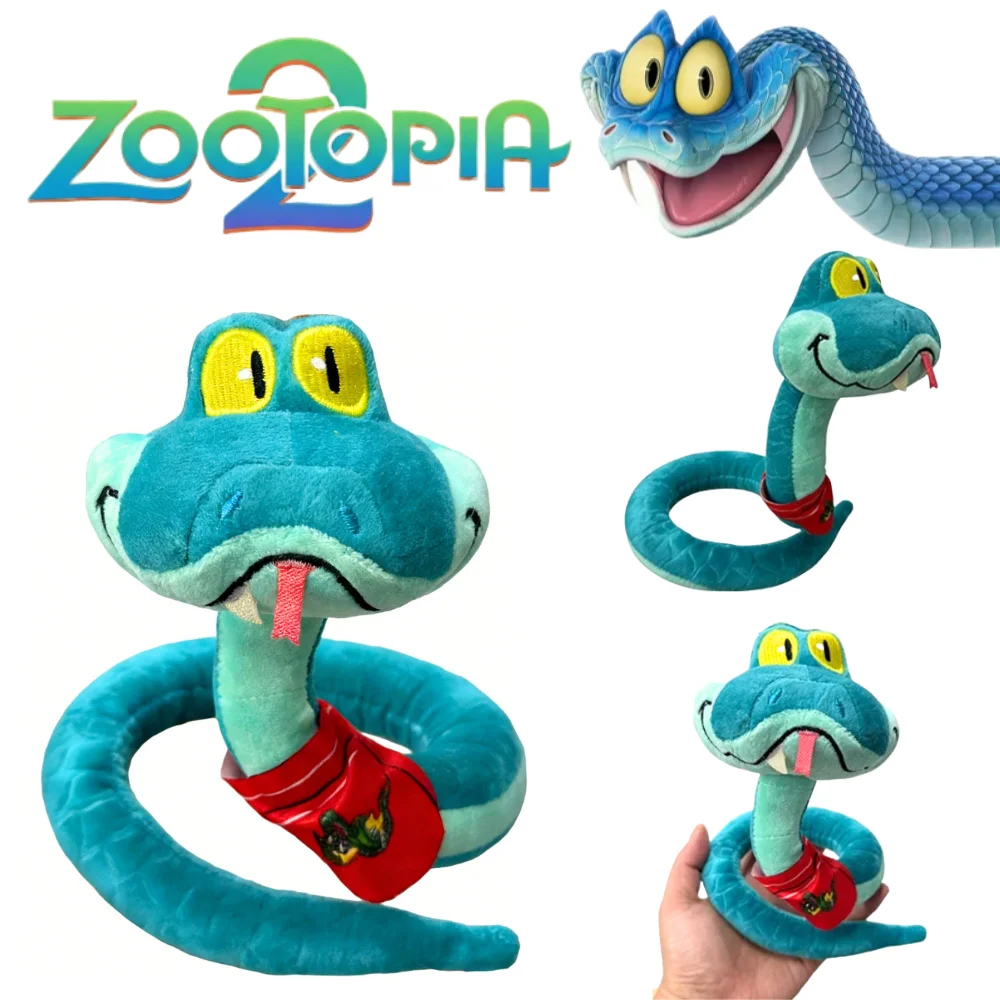 

HOT Toys Disney Zootopia 2 55cm Gary Snake Plush Toy Anime Movie Character Plushie Pillow Desktop Ornament Valentine's Day Gift