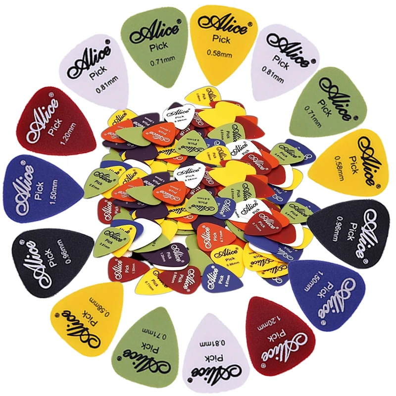 Mixed Size Guitar Picks Variety Pack – Multicolor Replacement Picks for Daily Practice, Live Performance and Studio Session TMZ