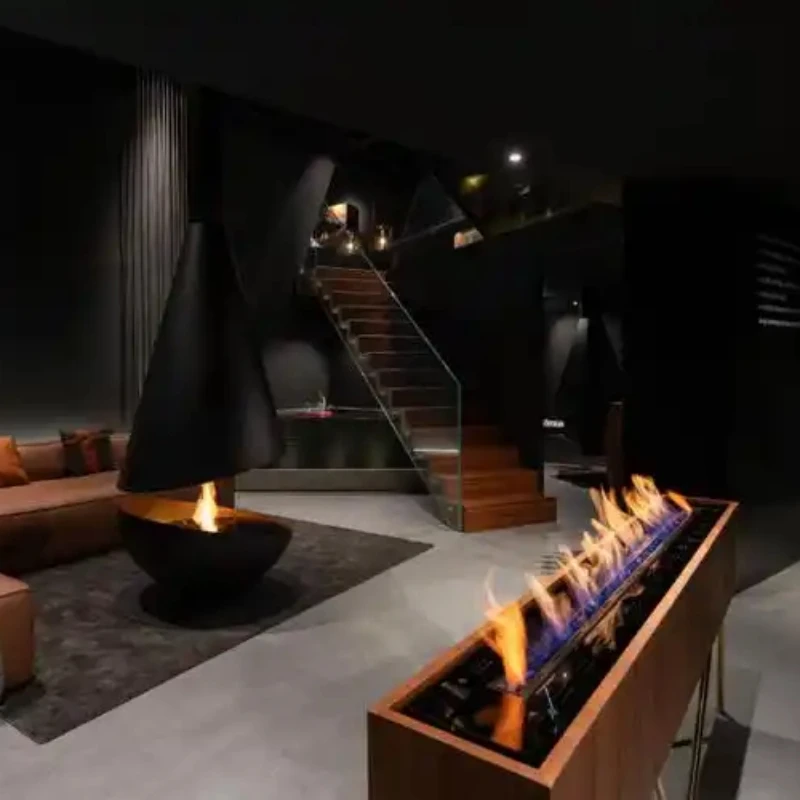 tuya wifi  bio ethanol fire bio kamin electric bioethanol fireplace large