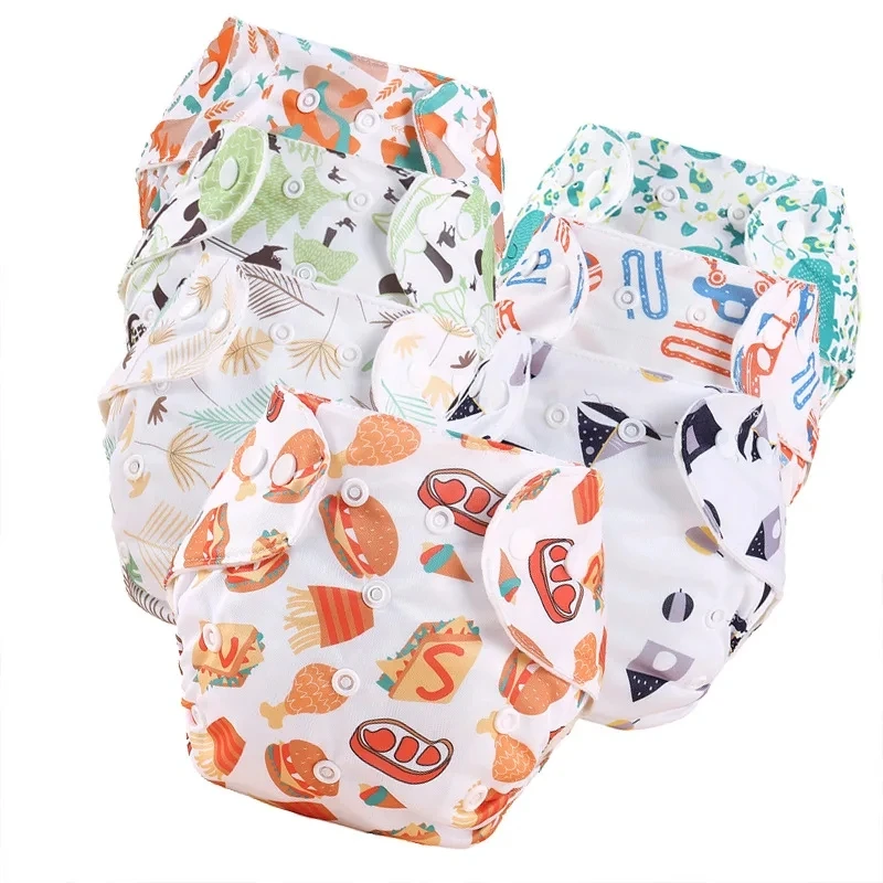 Kids Nappies Reusable Diaper Cover Adjustable Children Nappy Changing Baby Cloth Diaper