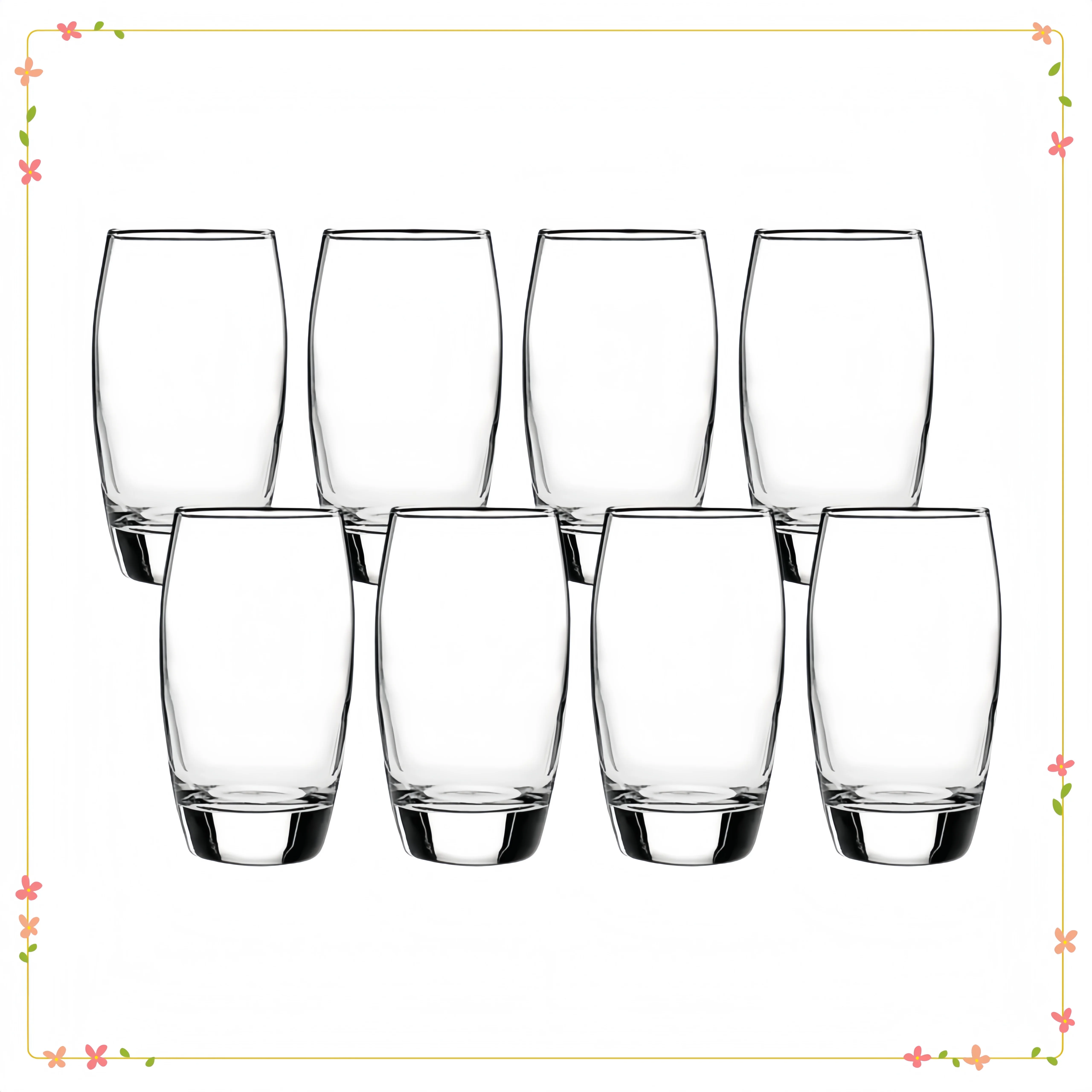 

Набор из 4 стаканов для питья, 16 унций, набор стаканов из 8 предметов для холодных напитков и повседневного использования