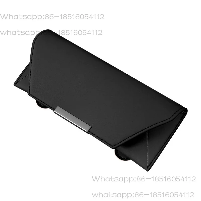 Car Sun Visor Glasses Holder Car Glasses Case Sunglasses Storage Box  Car sunglasses refueling card storage box