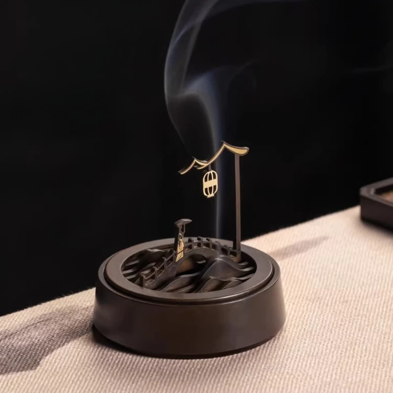 Modern Incense Burner Decoration Vertical Decor Diffuser Incense Burner Luxury Living Room Metal Porta Incienso Home Fragrance