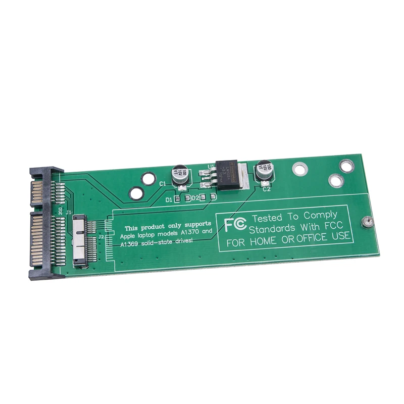 NEW MAC 2010 2011 to SATA Adapter Card Riser Board Converter for Macbook AIR 2010-2011 A1369 A1370 A1375 A1377 MC505 12+6Pin SSD