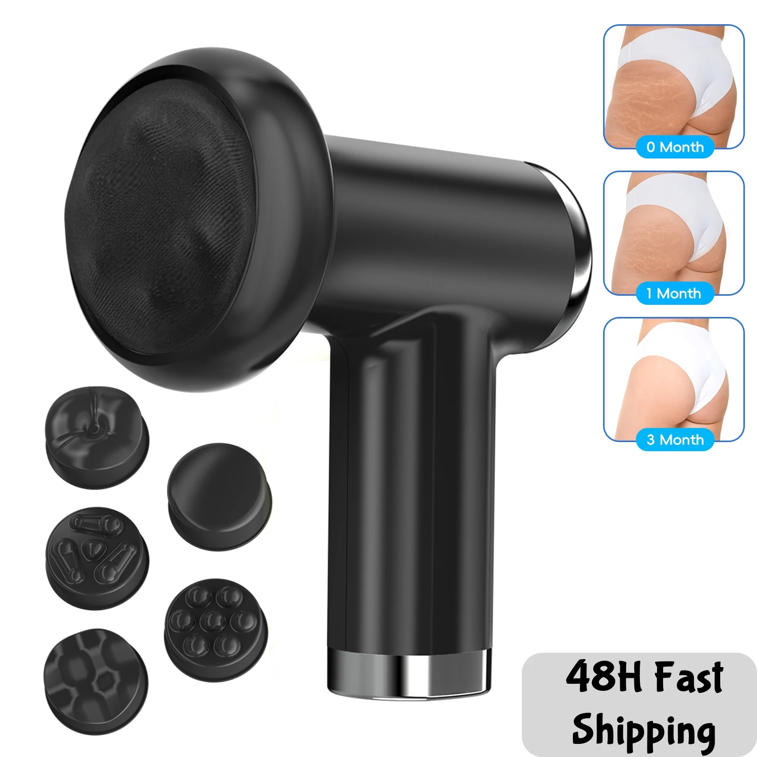 Electric Body Sculpting Machine Cellulite Massager&5 Heads,Full Body Rotaion Massage for Back/Abdomen/Butt/Leg/Arms Deep Relax