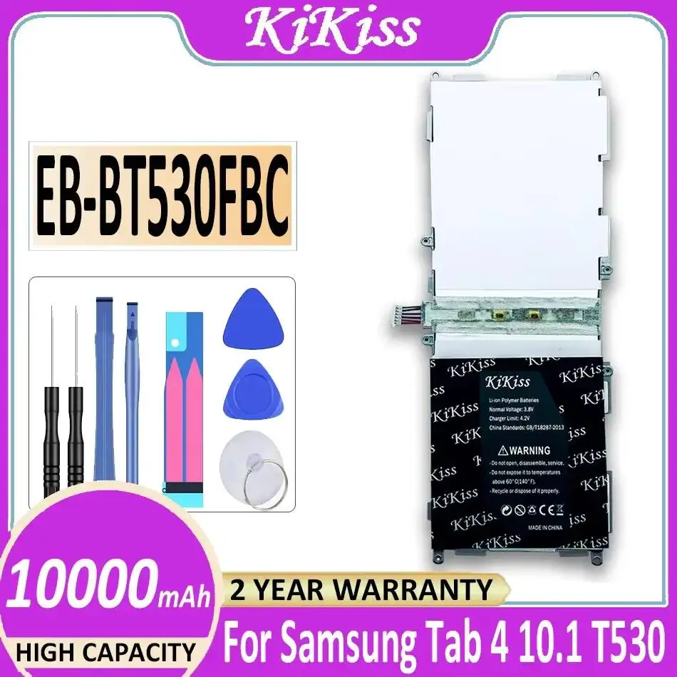 

Аккумулятор для планшета Samsung Galaxy Tab 4 10.1 SM T530 T531 T535 EB-BT530FBC, 10000 мАч, высокая емкость, надежный источник питания