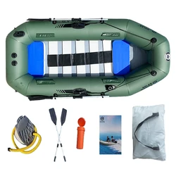 Solar Marine 3 Person 2.3 M PVC Inflatable Boat Rowing Kayak Fishing Dinghy with Air Deck Bottom with Free Accessories