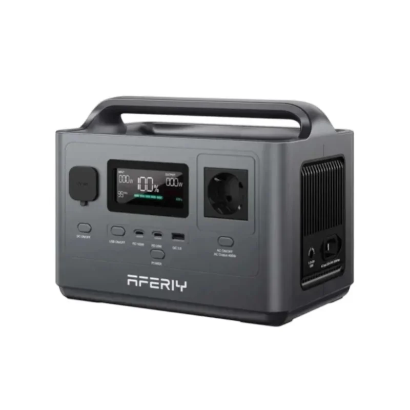 Tragbare Powerstation: 400W/256Wh LiFePO4, 300W AC & 120W Solarladung für Camping/Wohnmobil/Notstromversorgung im Freien