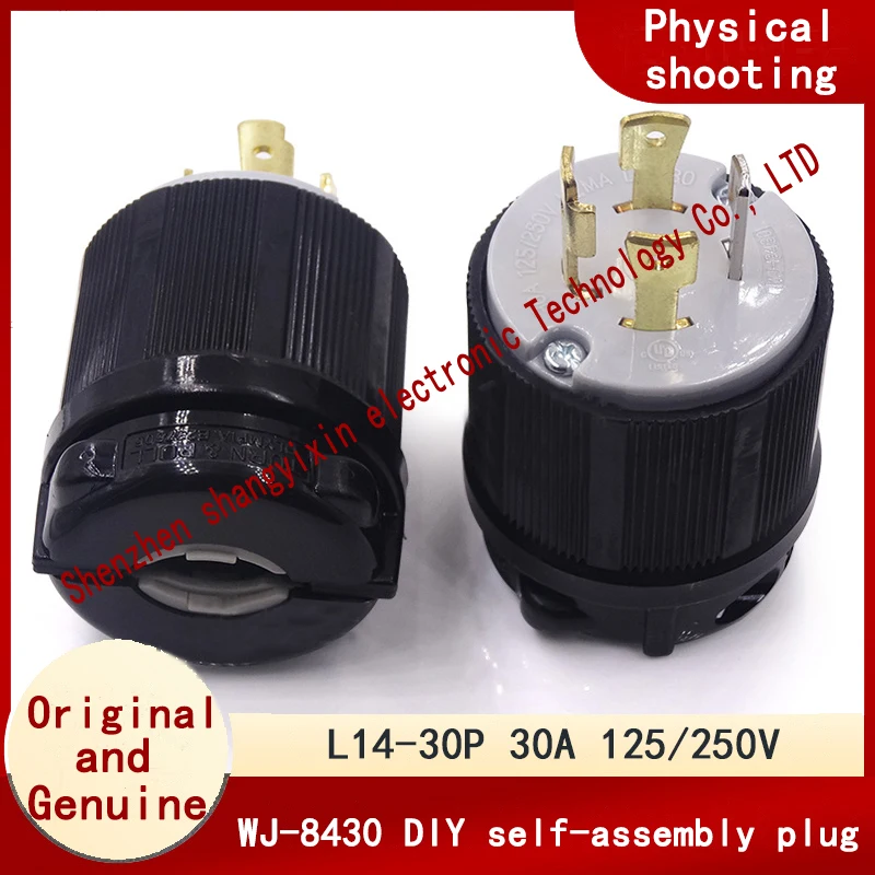 American NEMA Power plug L14-30P 30A 125/250V Engine Connector WJ-8430 Self-assembled DIY plug